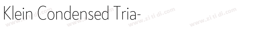 Klein Condensed Tria字体转换 Klein Condensed Tria字体转换